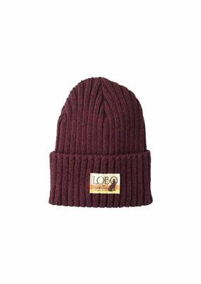 All Season Lobo Beanie: Burgundy