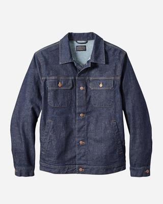 Denim And Wool Jacket: Diamond Peak/indigo