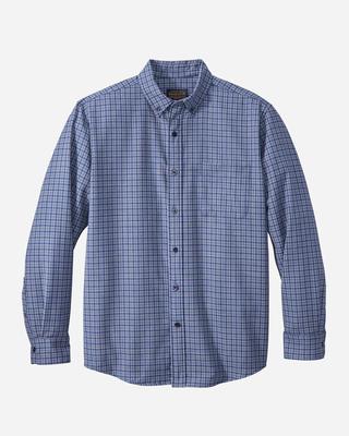 Airloom Merino Sir Pendleton Shirt: Blue/grey Mix