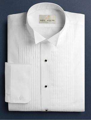 Tuxedo Shirt 1/4 Pleat Xs (14-14.5 30