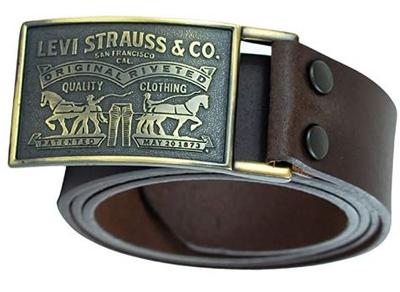 Levi Belt: Brown / Antique Brass Buckle