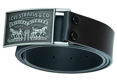 Levi Belt: Black / Antique Silver Buckle