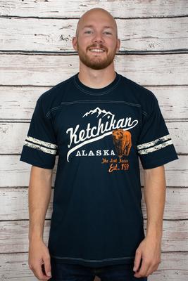 Gallant Mtn Griz Navy Tee