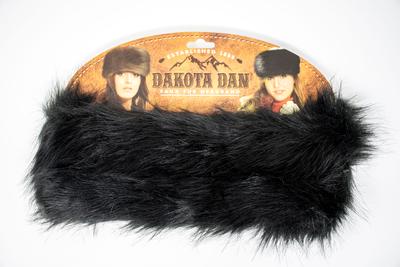 Fur Headband Black