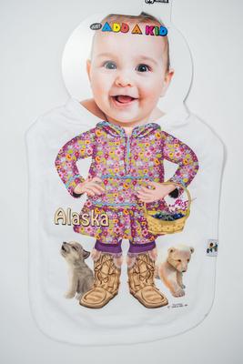 Infant Bib- Kuspuk Floral Girl
