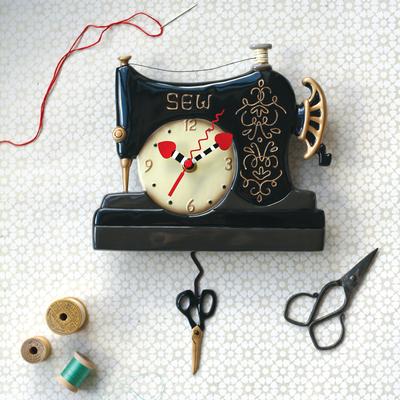 Vintage Stitch Wall Clock