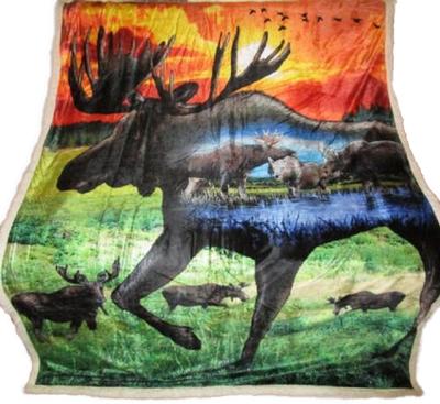 Silhouette Moose Sherpa Flc