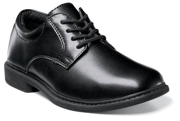  Austin- Boys Plain Toe Oxford Dress Shoe (Black)