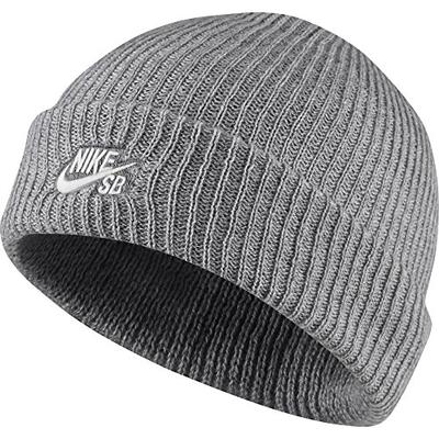 Nsb Fisherman Beanie - Dk Grey Hthr/white