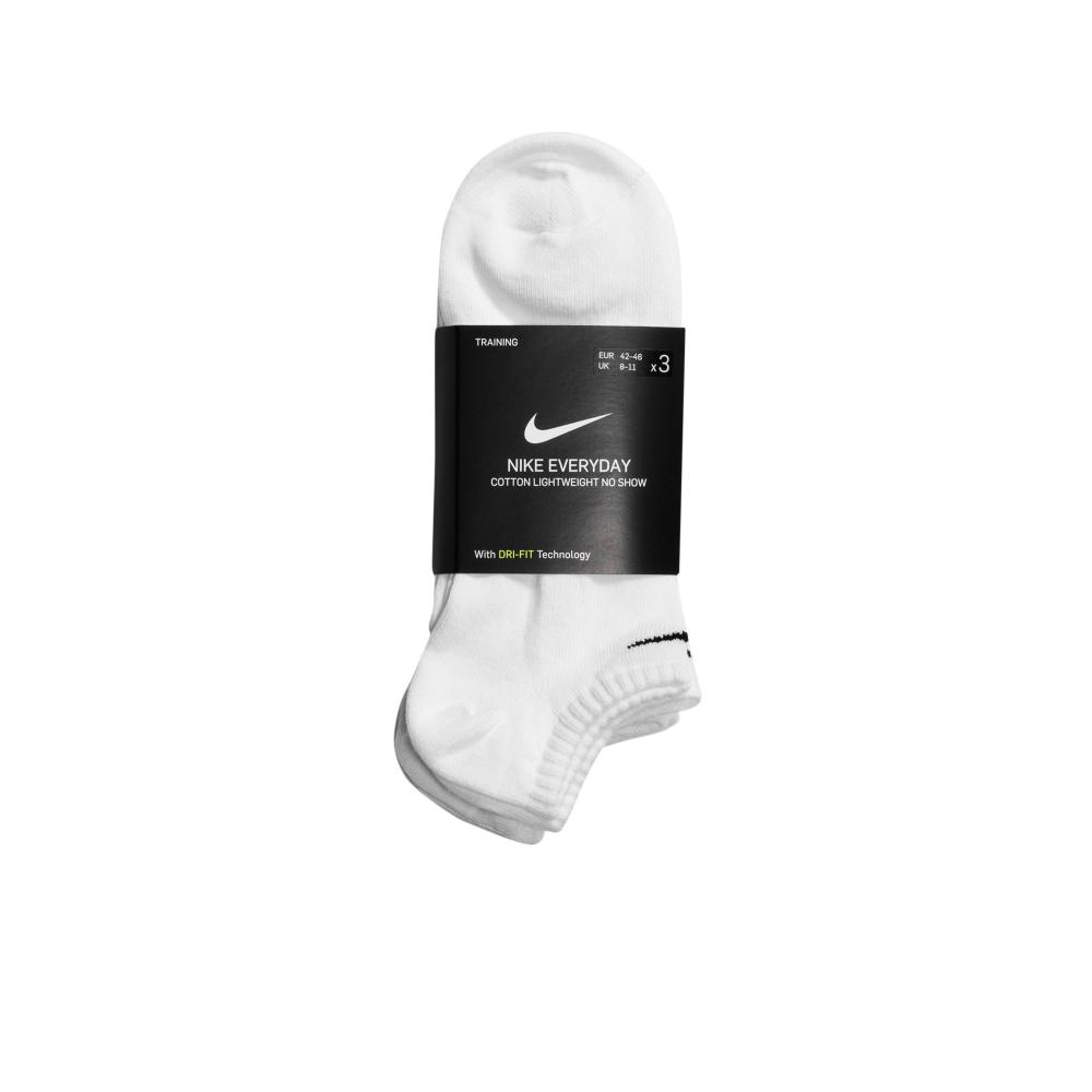  Nike Everyday No- Show Sock : 3pk Lt.Wt
