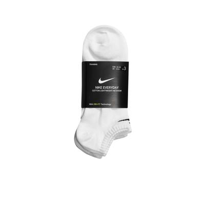 Nike Everyday No-show Sock: 3pk Lt.wt - White