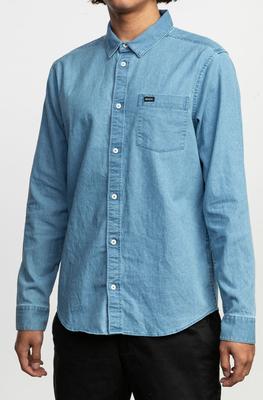 Nakama L/s Woven - Denim