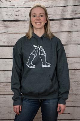 Boots + Salmon Hoody