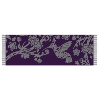 Hummingbird Purple Shawl