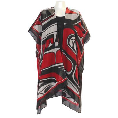 Whale Haida - Red/black