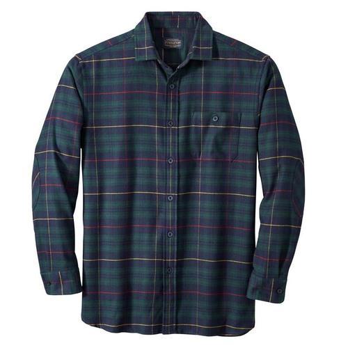  Cascade Flannel Shirt : Green/Navy/Red Plaid