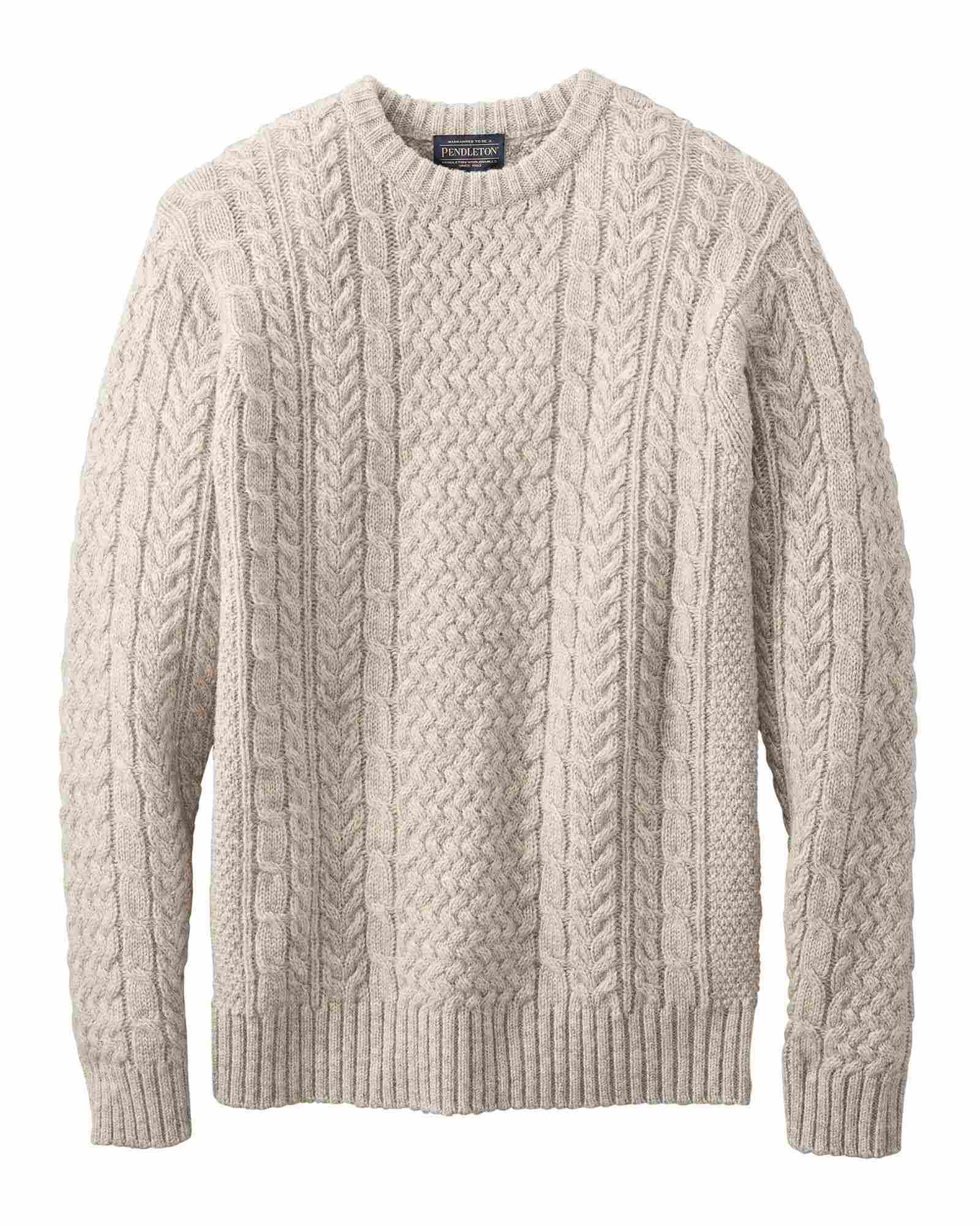  Shetland Fisherman Sweater : Oat Heather