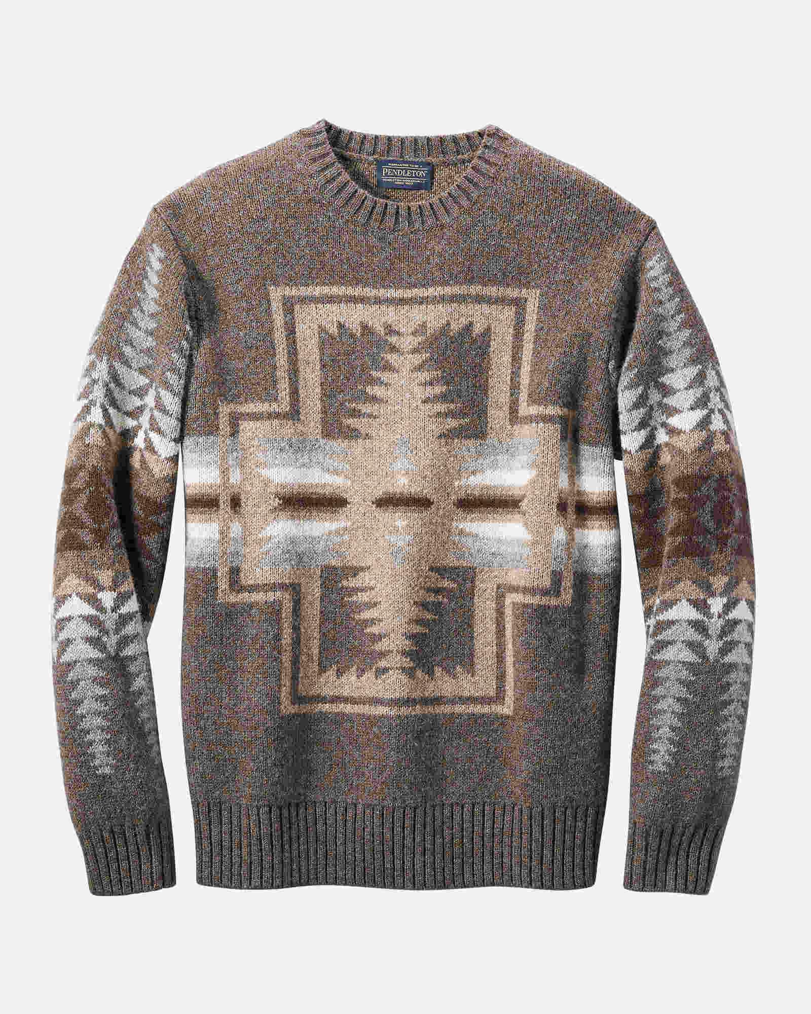  Shetland Harding Crewneck Sweater : Brown Harding