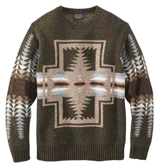  Shetland Harding Crewneck Sweater : Green