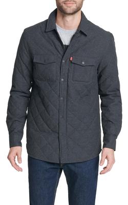 Levi`s Diamond Quilted Shacket - Charcoal
