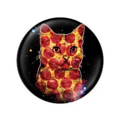Button - Pepperoni Space Cat