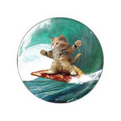 Button - Surfing Pizza Cat