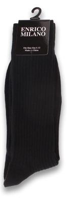 Enrico Milano: Dress Sock (1pr): Size 10-13 / Black