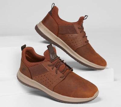 Delson Axton: Mesh Bungee Slip-on (brown)