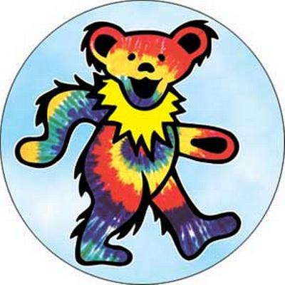 Button - Grateful Dead Tye Dye Bear