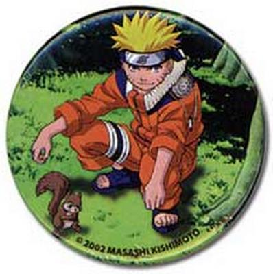 Button - Naruto With Squirrel