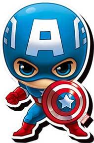  Funky Chunky Magnet - Avengers Capt.America Chibi