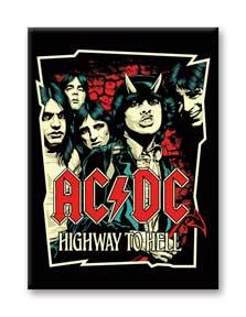  Flat Magnet - Ac/Dc Highway To Hell Art