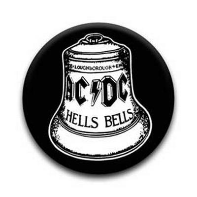 Button - Ac/dc Hells Bells Bw