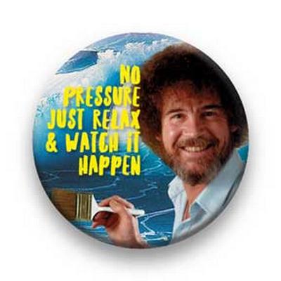 Button : Bob Ross - Relax & Watch