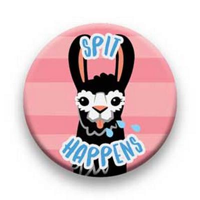 Button - Llama Spit Happens