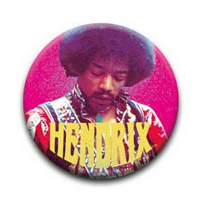 Button - Jimi Hendrix Pink