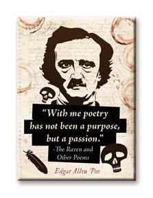  Flat Magnet - Literary Greats Poe Passion
