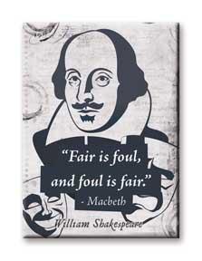  Flat Magnet - Literary Greats Shakespeare Foul