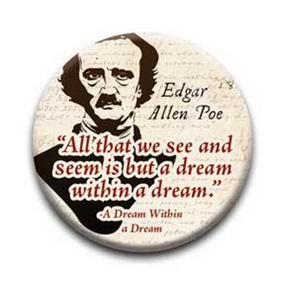 Rd Button - Literary Greats Poe Dreams
