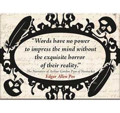 Flat Magnet - Poe Words