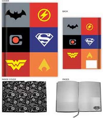 Hard Cover Journal - Justice League Solid Logo