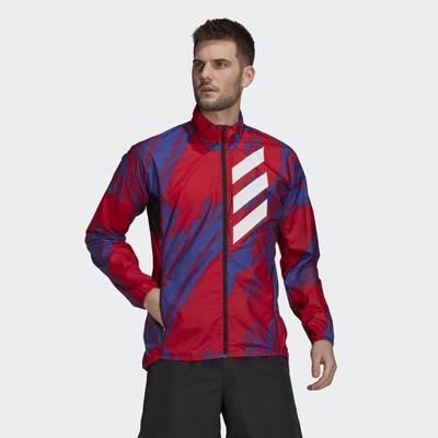 Terrex Agravic Parley Wind Jkt: Wind Resistant - Scarlet