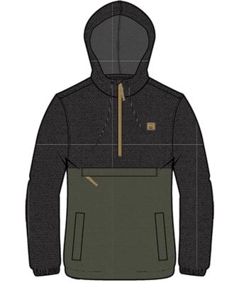 Boundry Pullover: Heavy Fleece - Black
