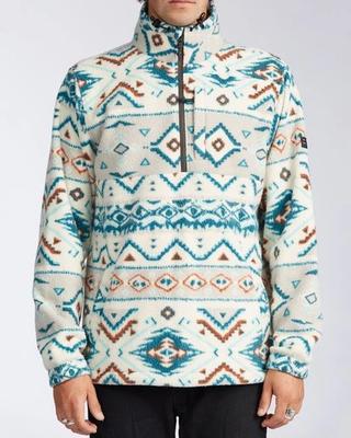 Boundry Mock Neck Lite: Polar Fleece - Stone