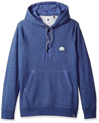 Highland Henley Fleece Hoodie - Indigo