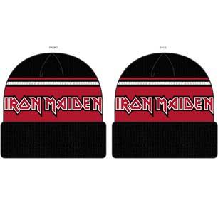  Cuff Knit Beanie - Iron Maiden Black And Red