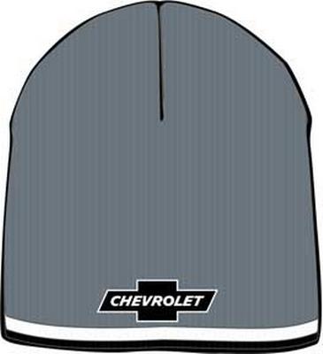 Knit Beanie - Chevy Bowtie Grey Striped