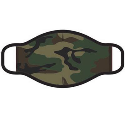 Face Mask - Olive Camo Print