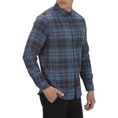 Vedder Washed Woven L/s: Flannel - Mystic Navy