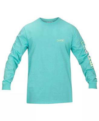 One&only Box Gradient L/s Tee - Aurora Green